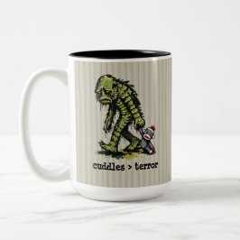 Süßes Sumpfmonster-Sockenäffchen-Spielzeug Lustige Zweifarbige Tasse