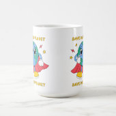 Süßes Superheld Erde Rette-unseren-Planeten-Design Kaffeetasse (Mittel)