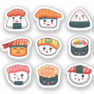 Süßes Sushi  Aufkleber