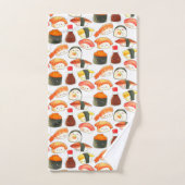 Süßes Sushi Badhandtuch Set (Handtuch)