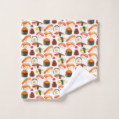 Süßes Sushi Badhandtuch Set (Waschlappen)