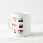 Süßes Sushi Kaffeetasse (Vorderseite Links)
