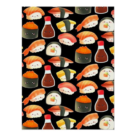 Süßes Sushi Poster (Vorderseite)