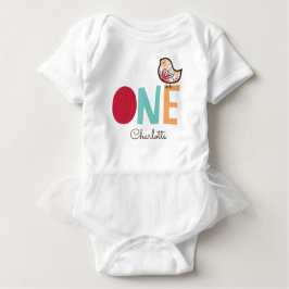Süßes Süßigkeits-Damast-Küken-Mädchen-1. Baby T-shirt