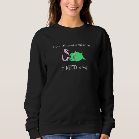 Süßes Sweatshirt mit lustigem Frosch, der Schlaf e (Vorderseite)