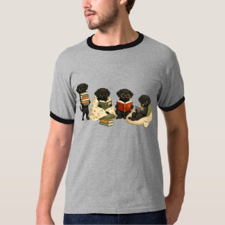 Süßes T-Shirt mit lesenden Hunden | Geschenk für g