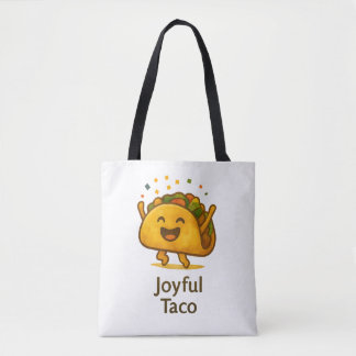 Süßes Taco-Muster-Tote-Bag mit All-Over-Print Tasche