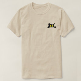 Süßes Taschenkatzen-T-Shirt | Lustige Katze schaut T-Shirt