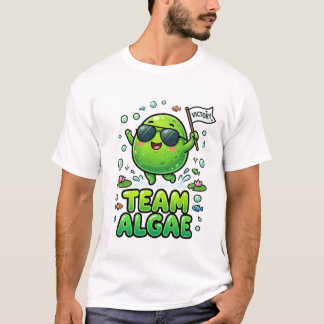 Süßes Team Algen Cartoon Natur Design T-Shirt