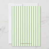 Süßes Teddybär-Babyparty-Einladungs-Grün Einladung (Rückseite)