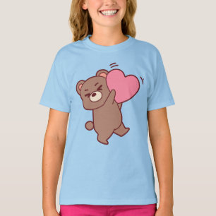 Süßes Teddybär-Liebe-T-Shirt Reizendes Paar Bär T-Shirt