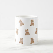 Süßes Teddybär-Muster-Tasse – Ästhetisches gemütli Kaffeetasse (Mittel)