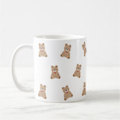 Süßes Teddybär-Muster-Tasse – Ästhetisches gemütli Kaffeetasse (Links)