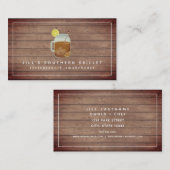 Süßes Tee Südliches Restaurant Koch Visitenkarte (Vorne/Hinten)