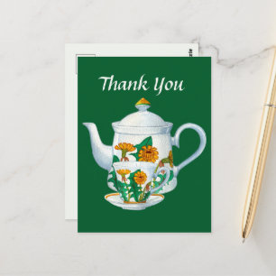 Süßes Teehaus danke  Postkarte