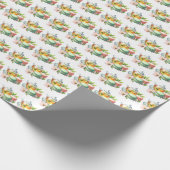 Süßes Teeparty-Fliesenmuster Geschenkpapier (Ecke)