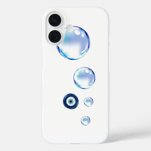 Süßes Telefon-Blasendesign iPhone 16 Hülle (Rückseite)