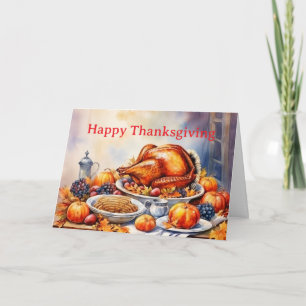 Süßes Thanksgiving-Hintergrundbild Feiertagskarte