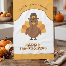 Süßes Thanksgiving-Truthahn-Feiertag-Kochgeschenk Geschirrtuch