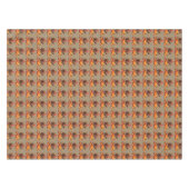 Süßes Thanksgiving-Truthahn-Herbst-Kürbisszene Tischdecke (Vorderseite (Horizontal))