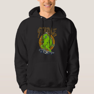 Süßes Tier beim Skateboarding Hoodie