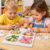Süßes Tier-Puzzle mit Durchblick Puzzle