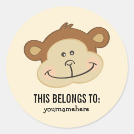 Süßes Tier stellt DIESES GEHÖRT Aufkleber