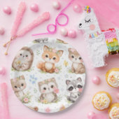 Süßes Tiermuster Pappteller (Party)