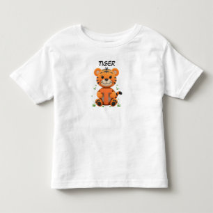 Süßes Tiger-Kinder-T-Shirt T ist für Tiger Alpha Kleinkind T-shirt