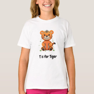 Süßes Tiger-Kinder-T-Shirt T ist für Tiger Alpha T-Shirt