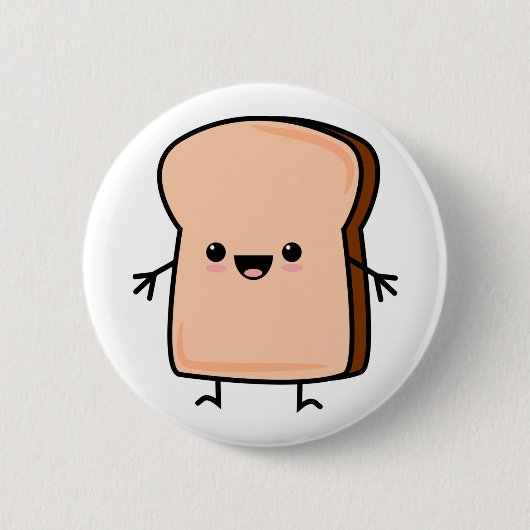 Süßes Toastbrot Button (Vorderseite)