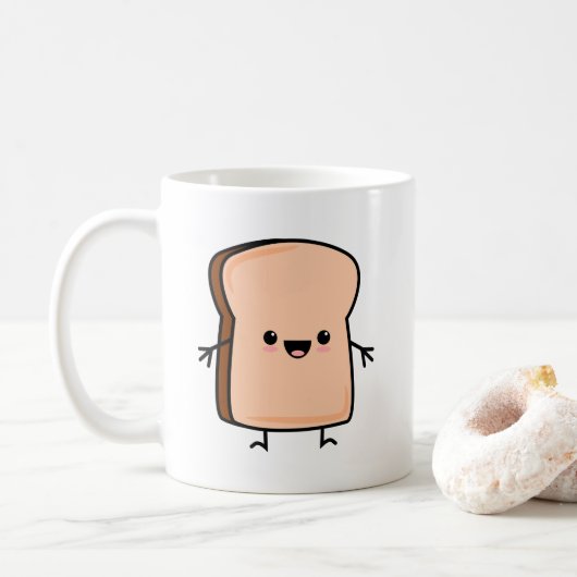 Süßes Toastbrot Kaffeetasse (Mit Donut)