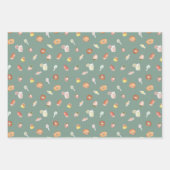 Süßes Träume Aquarelldesserts Muster Geschenkpapier Set (Vorderseite 2)