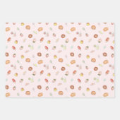 Süßes Träume Aquarelldesserts Muster Geschenkpapier Set (Vorderseite)