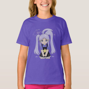Süßes trauriges Mädchen Handgezeichnete Illustrati T-Shirt