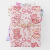 Süßes trendiges Geschenkpapier Set (Beispiel)
