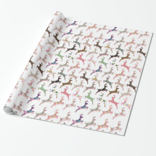 Süßes, trendiges, girly-Hirschmuster Geschenkpapier