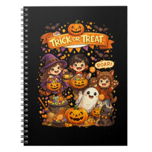 Süßes Trick Or Treat Halloween Kinder Notizbuch Ge Notizblock