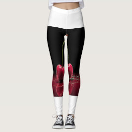 Süßes Tropfen Kirsche Herz Leggings 🍒 ❤️
