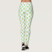 Süßes tropisches Ananas-Muster Leggings (Rückseite)