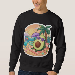 Süßes tropisches Avocado-Design für Sommerliebhabe Sweatshirt