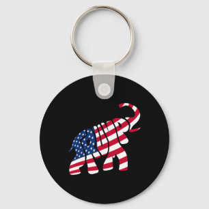 Süßes Trump-Geschenk Stolz Amerikanische Flagge El Schlüsselanhänger