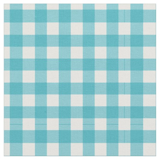 Süßes Türkis-Gingham Stoff (Nahaufnahme)