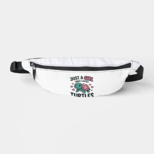 Süßes Turtle-Liebhaber-Mädchen Vintage-Gravur-Shir Bauchtasche