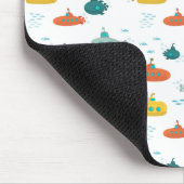 Süßes U-Boot Meerestiere Tiefsee Fisch Kinder Mousepad (Ecke)