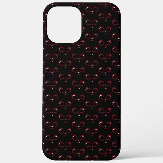 Süßes UFO-Gesicht-Monster  Case-Mate iPhone Hülle (Rückseite)