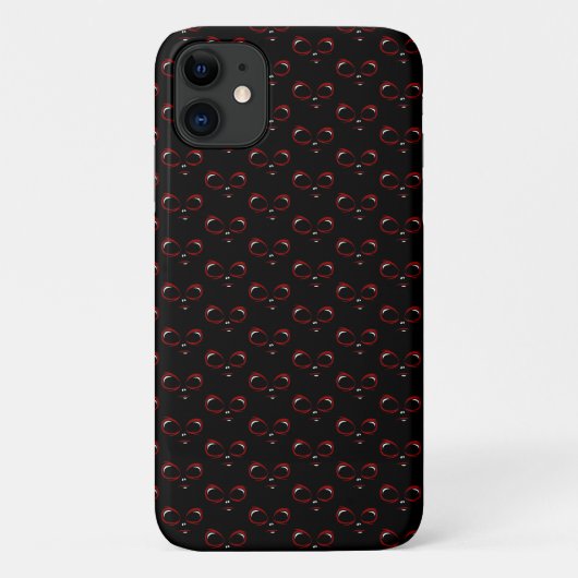 Süßes UFO-Gesicht-Monster  Case-Mate iPhone Hülle (Rückseite)