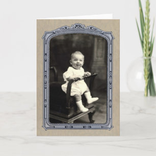 Süßes unbekanntes Baby-Foto gefunden Karte