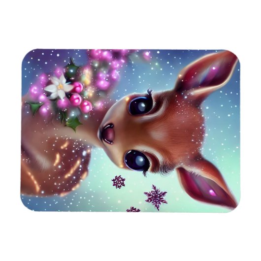 Süßes und Adorable Baby Deer Magnet (Horizontal)
