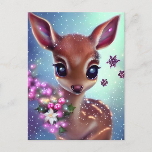 Süßes und Adorable Baby Deer Postkarte (Vorderseite)